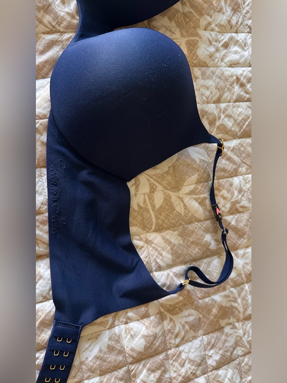 Victoria's Secret LOVE CLOUD Perfect Shape Incredible Push-Up Navy Blue Bra 34C - Picture 3 of 12